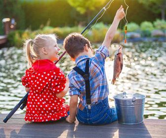 Pesca con hijos