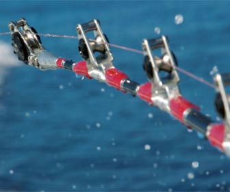 Cañas de pesca al currican con anillas de rodillo 